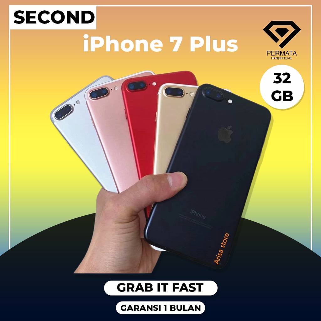 IPHONE 7 PLUS 32GB SECOND MULUS 100% GARANSI 1 BULAN SIM ALL OPERATOR IMEI AMAN TERMURAH