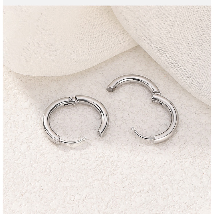 1pc Anting Bulat Bahan Titanium steel