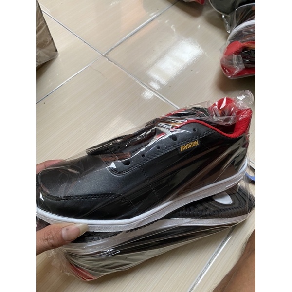 ZAVISION sepatu pria hitam sneakers casual zavision Z 01