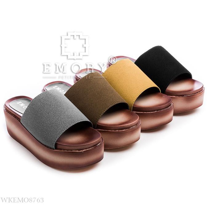 Barang Bagus Sandal Wedges Wanita/ Women Wedges Sandal - EMORY Myka #WKEMO8763 PROMO