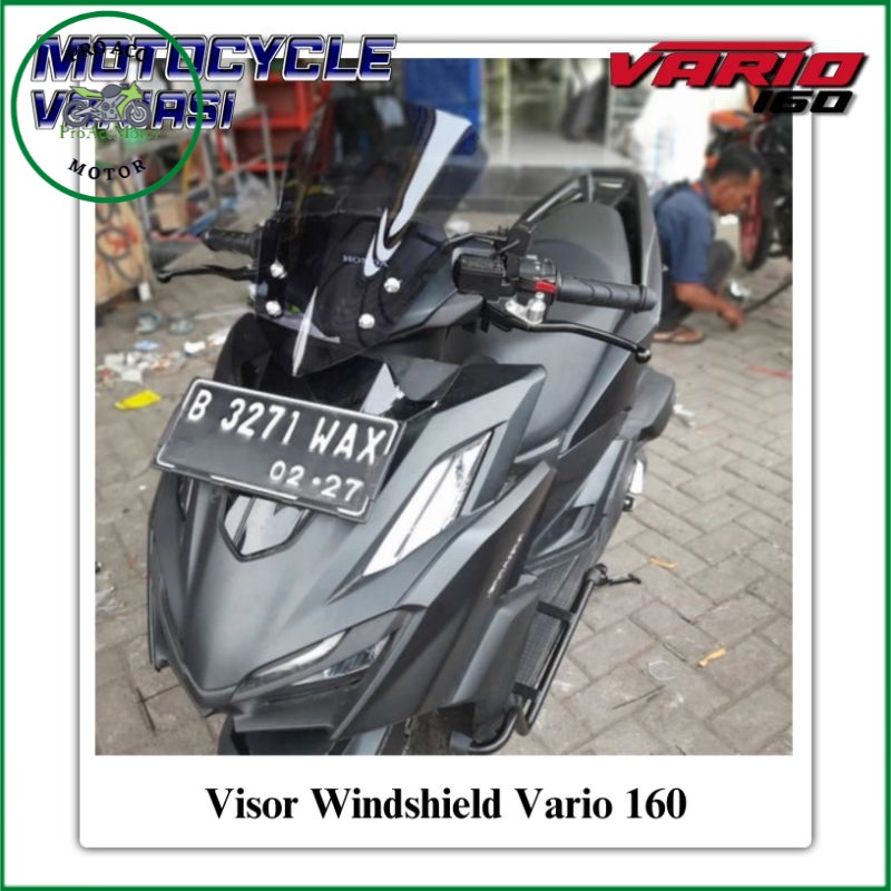 Visor Vario 160 Windshield Vario 160 Visor Penadah Angin Vario 160 PNP (COD)