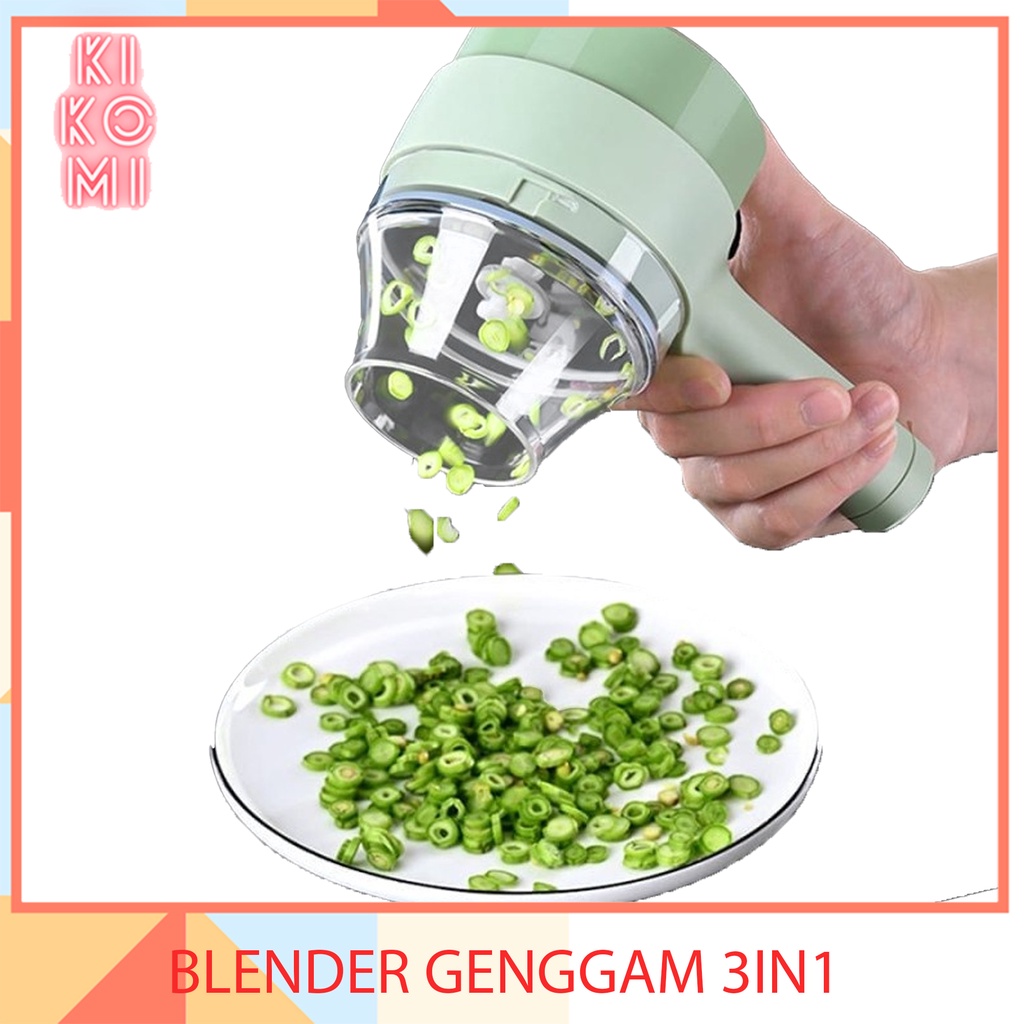 PRODUK- ALAT PEMOTONG SAYURAN ELEKTRIK 2 IN 1 BLENDER CHOPPER USB RECHARGEABLE KK .