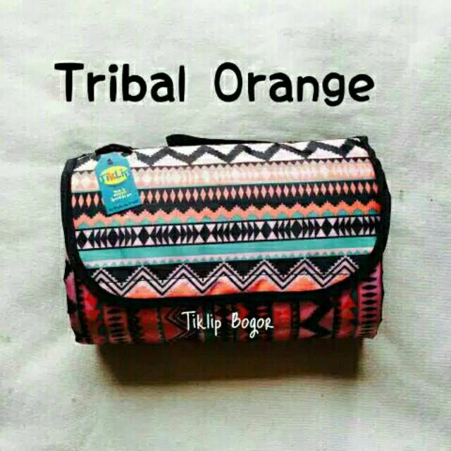 TIKLIP BOGOR Tikar Lipat Piknik Tiker Karakter Tikar Serbaguna Anti Air Anti Ribet Motif TRIBAL