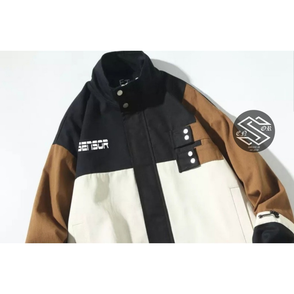 Jaket Semi Parka Kombinasi Sensor / Jaket Pria Combi SNSR Series