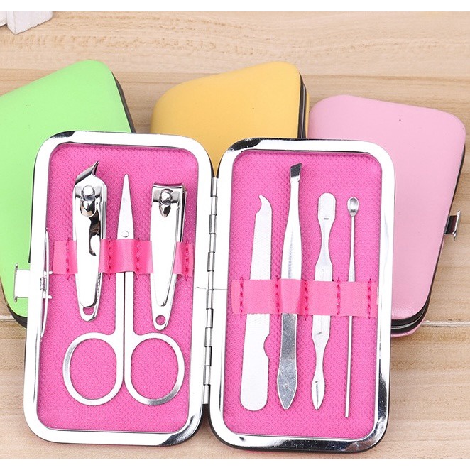 sgj gk01 alat gunting kuku set 7in1 10in1 menicure pedicure alat perawatan kuku