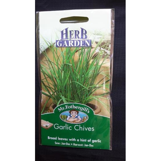 Benih Herbal GARLIC CHIVES 20 BIJI F1 mr. fothergills bibit tanaman obat sayur sayuran herb kucai