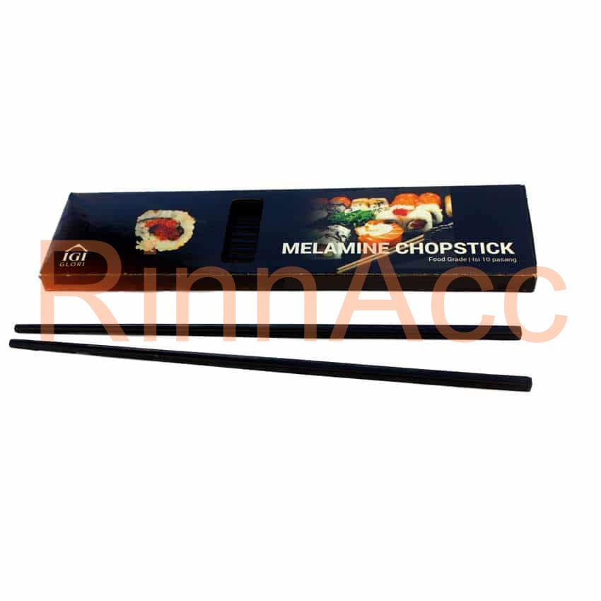 Glori Melamine Sumpit 1 Set (20 pcs.10 pasang) / Sumpit Makan / Chop Stick / Sumpit Mie Melamin G80911