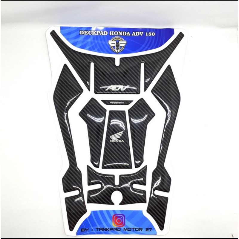 Sticker stiker Tankpad Deck pad  Resin timbul  Honda ADV 150