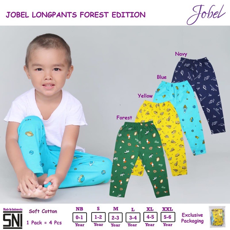 Kazel Jobel LongPants Winter - Jobel LongPants Forest Celana anak