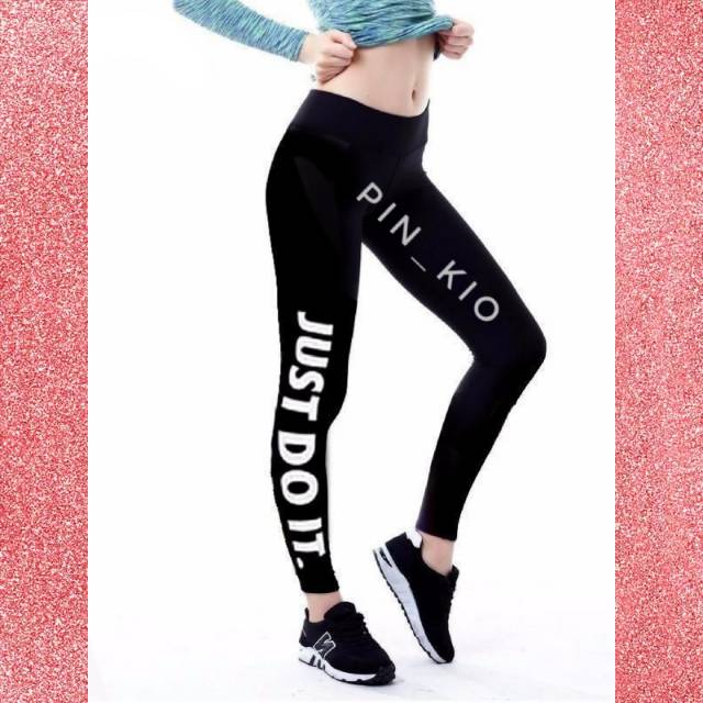  CELANA  LEGGING  WANITA IMPORT JUST DO IT OLAHRAGA 