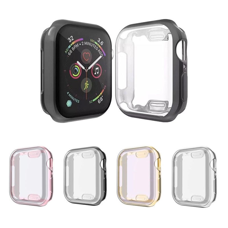 Case Pelindung Layar Bahan Tpu Untuk Apple Watch 6 Se 5 4 3 2 1 42mm 38mm 5 44mm 40mm