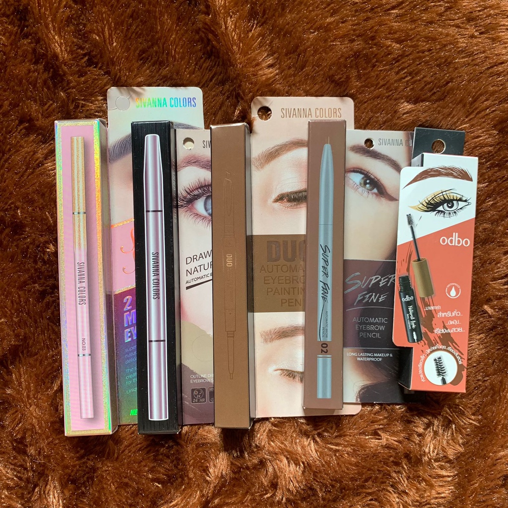 Sivanna EyeLiner Dan Mascara | Pensil Alis Dark Brown Import Bangkok |