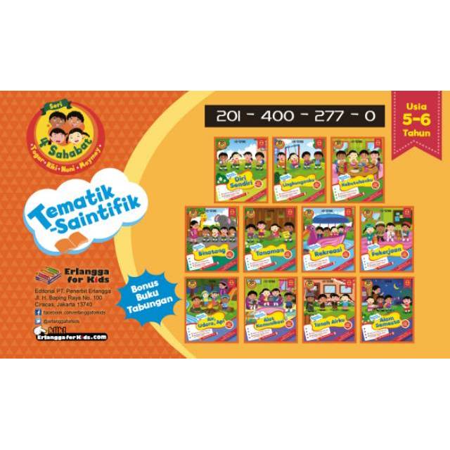 PAKET SERI 4 SAHABAT - TEMATIK SAINTIFIK 5-6TH