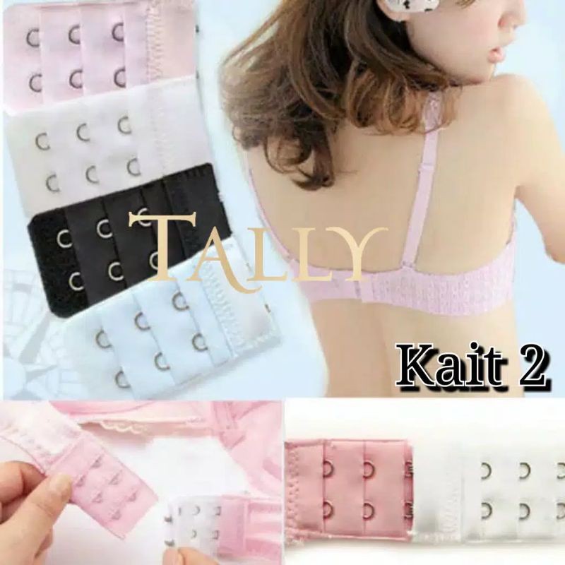 TALLY Bra Extension / Sambungan BH / Sambungan Bra Kait 2, 3 dan 4