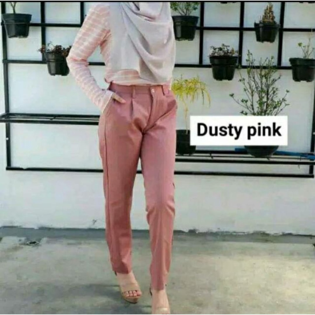 BAGGY PANTS PREMIUM AMERICAN DRILL CELANA PANJANG WANITA CELANA KANTOR KERJA NOT KULOT