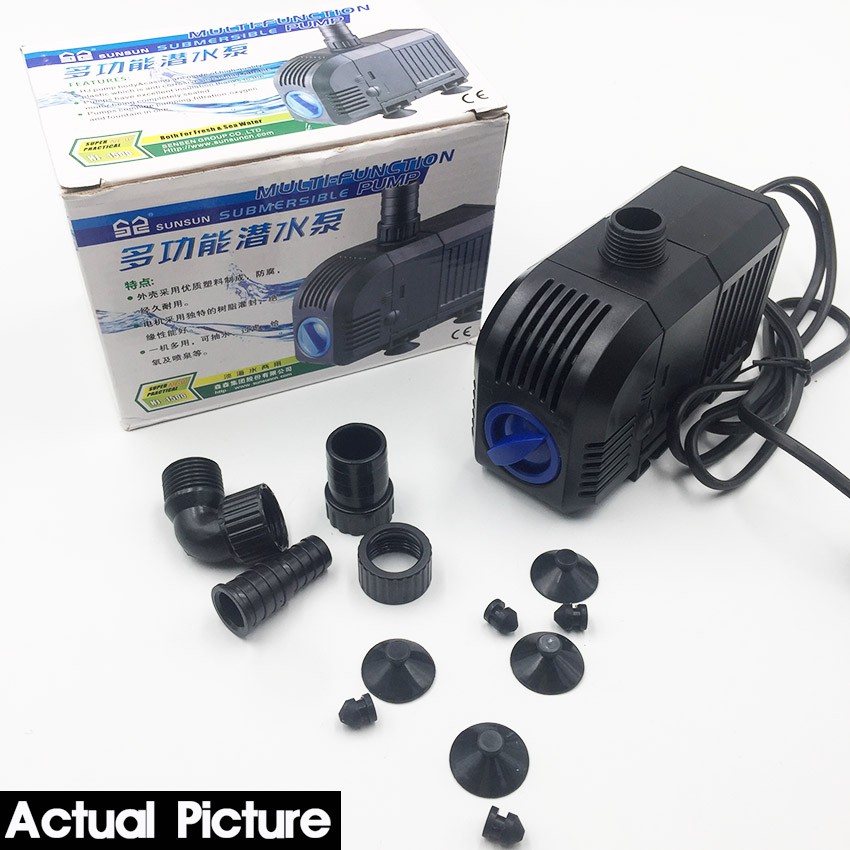 7W/20W Ultra-Quiet Brushless Motor Submersible Water Pump Air Pompa Kolam Ikan Akuarium Aquarium