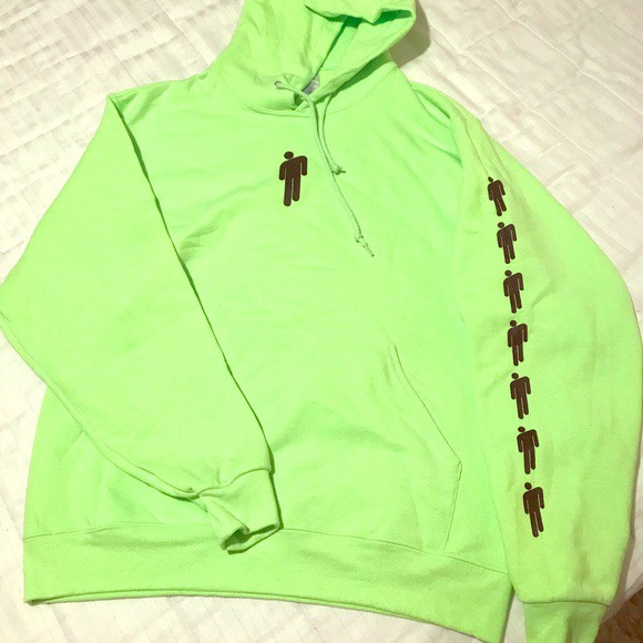 billie eilish hoodie neon green