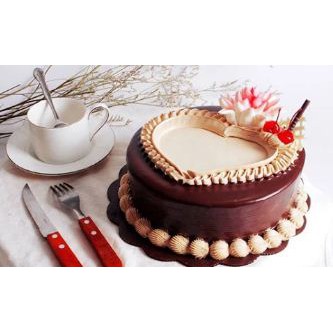 

Kue Ulang Tahun Ultah - Mocca Cream Love - Free Kartu Ucapan