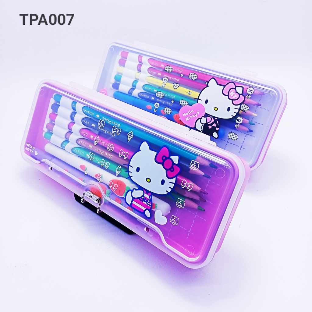 [WS] Tempat Pensil / Pencil Case Magnet Free serutan+penghapus