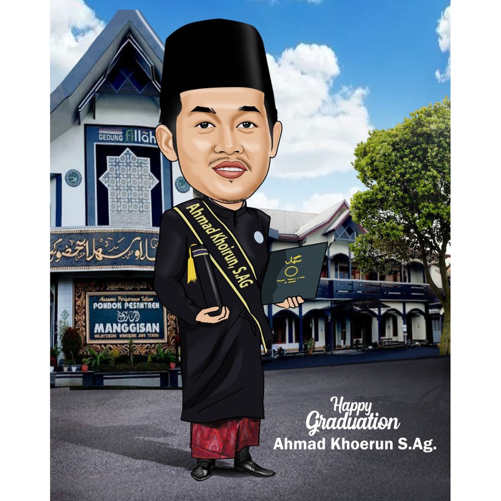 

Desain Karikatur (Softfile/File Aja) Kado Wisuda, Kado Ulang Tahun, Kado Pernikahan