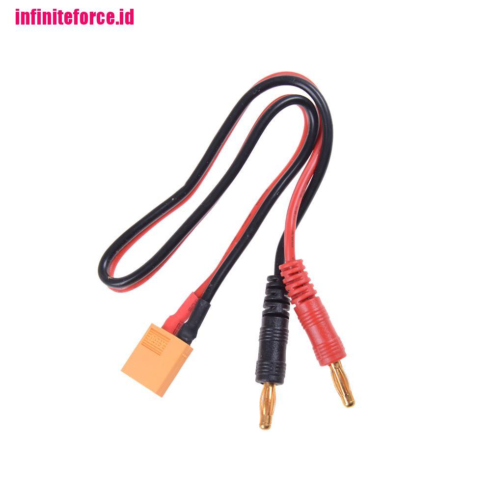 XT60 LiPo Battery Charging Cable to 4mm Bullet/Banana Plugs Leads