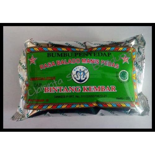 250gr Bumbu Atom Bintang Kembar Ayam Bawang dan Balado