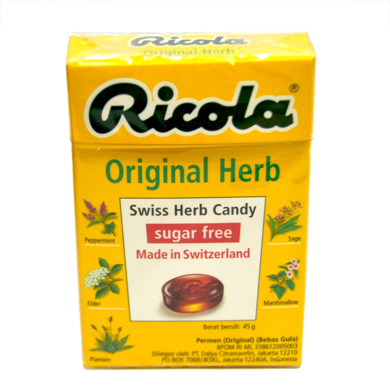 

Ricola Permen Sugar Free Herb 40Gr