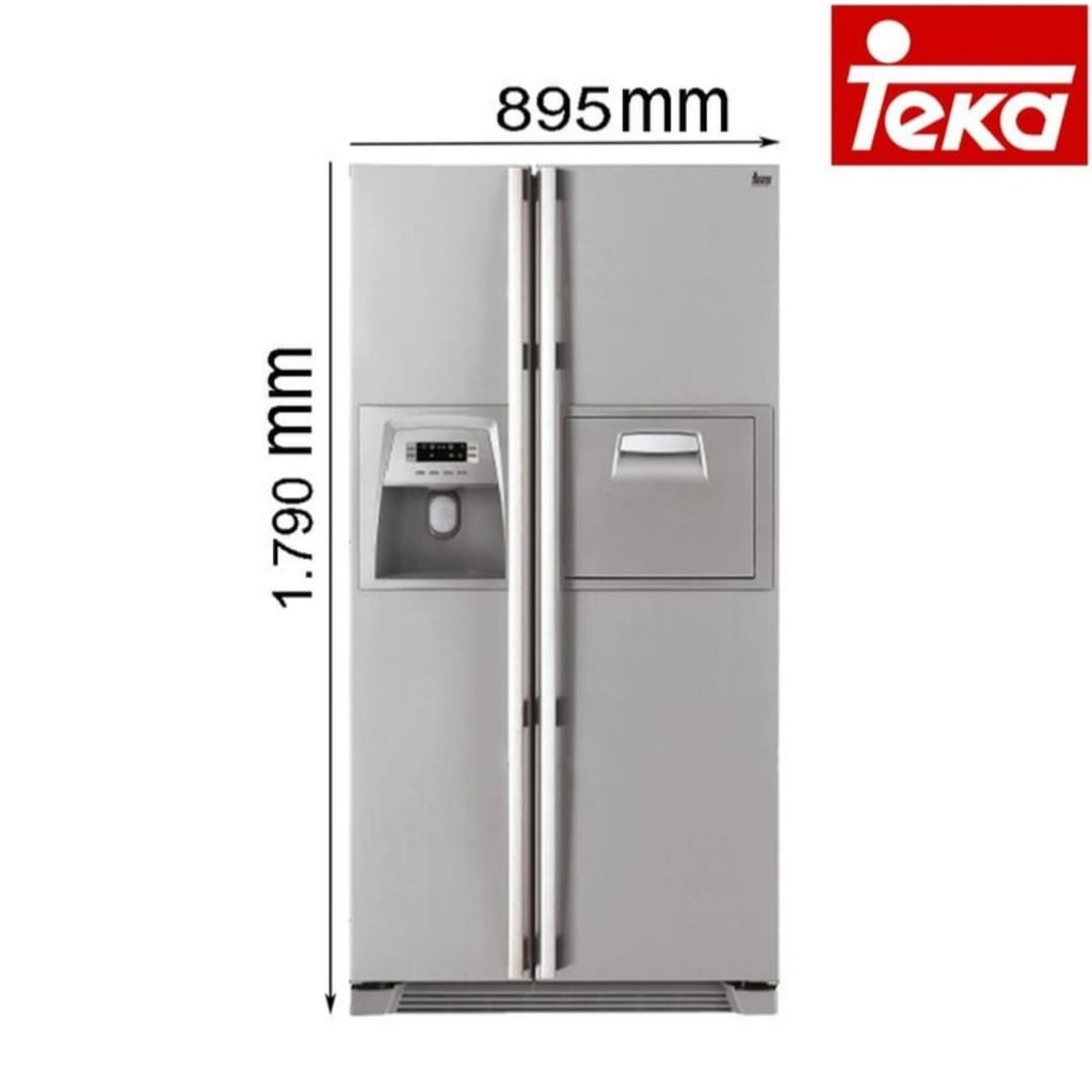 TEKA NFD 680 Kulkas 2 pintu steinless steel side by side