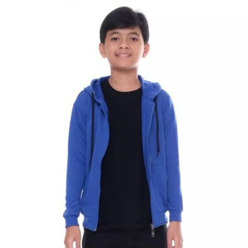 SONY KID'S Zipper || Jaket Hoodie Zipper II swaeter Polos Anak SZ S-M-LXL