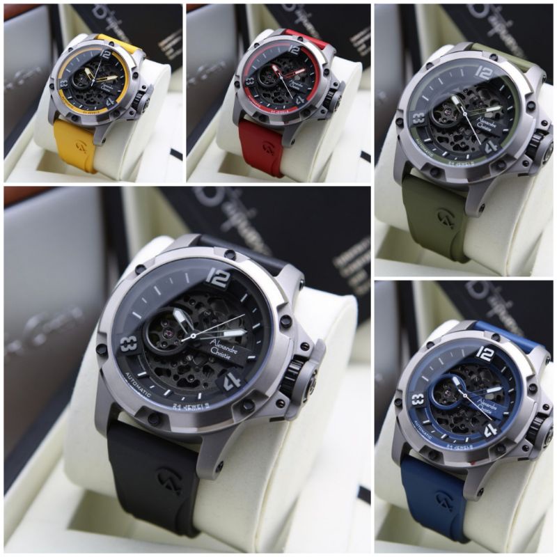 AC6295MT Jam Tangan Pria Alexandre Christie AC 6295 Original Automatic