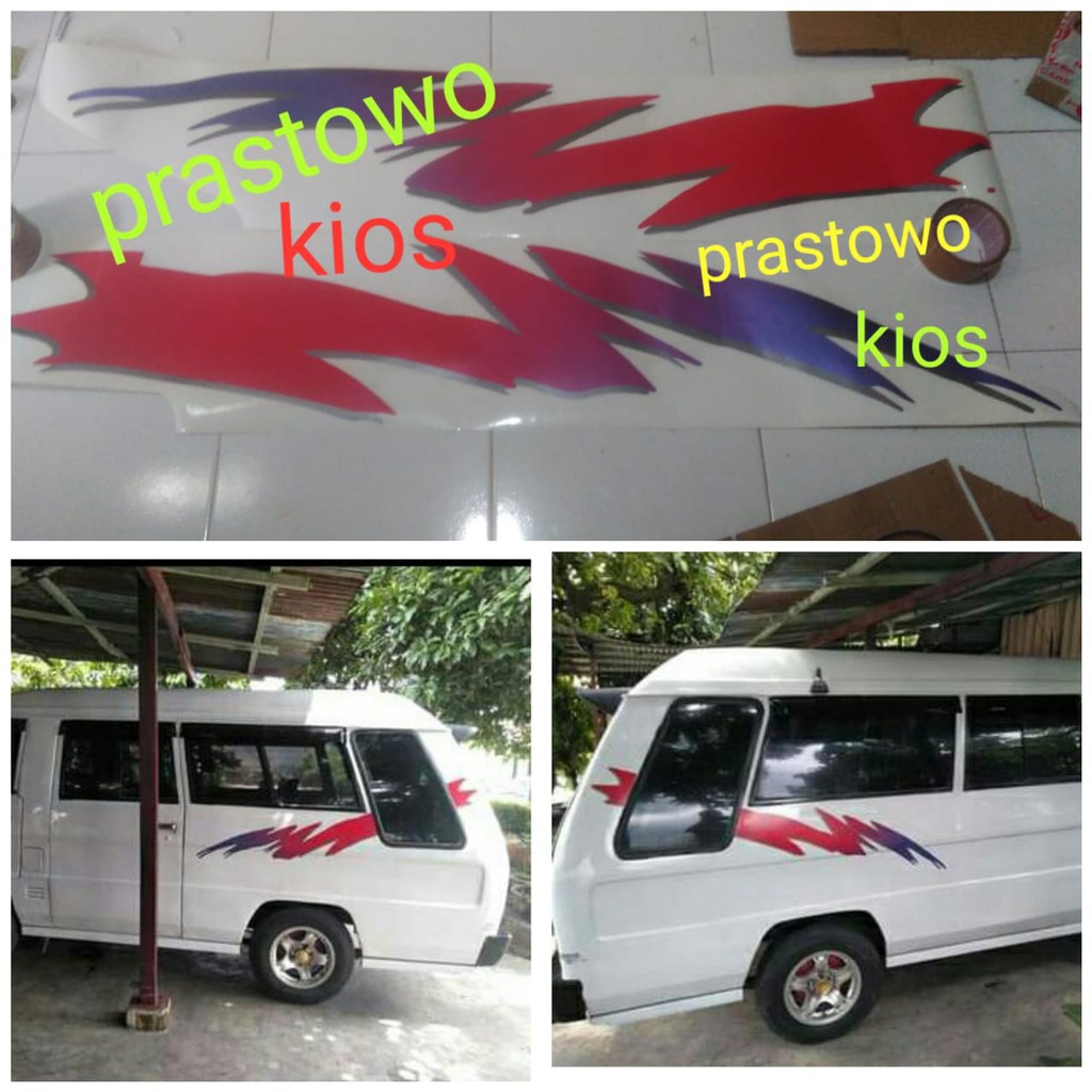 Sticker stiker striping lis body L300 minibus starwagon