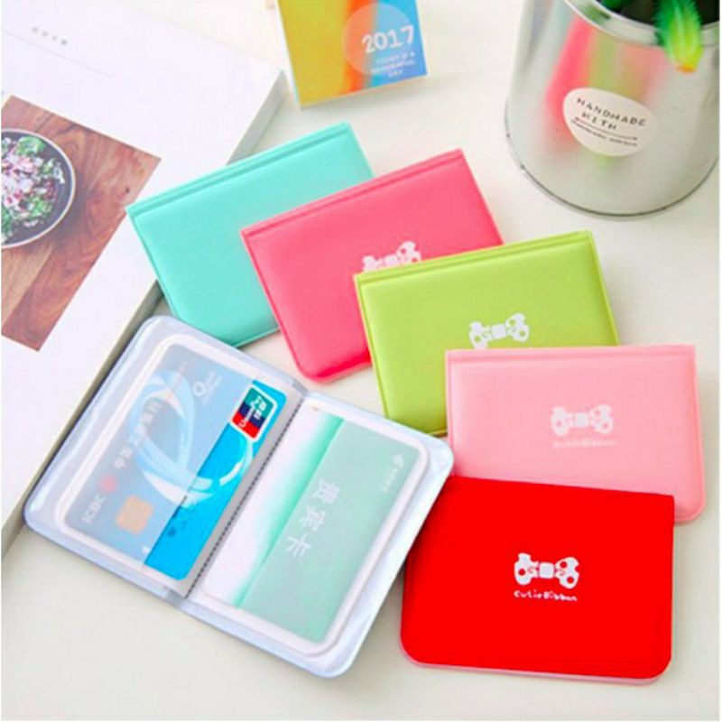Dompet Kartu Motif pita / Card Holder / Dompet Kartu Klip / Dompet Kartu Kulit / CardHolder / Dompet