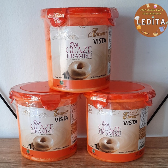 

Elmer Dip Glaze Tiramisu Vista 1 kg - Jar