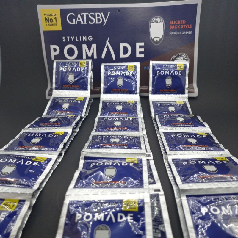 GATSBY SACHET/styling pomade sachet/Gatsby WG sachet/minyak rambut