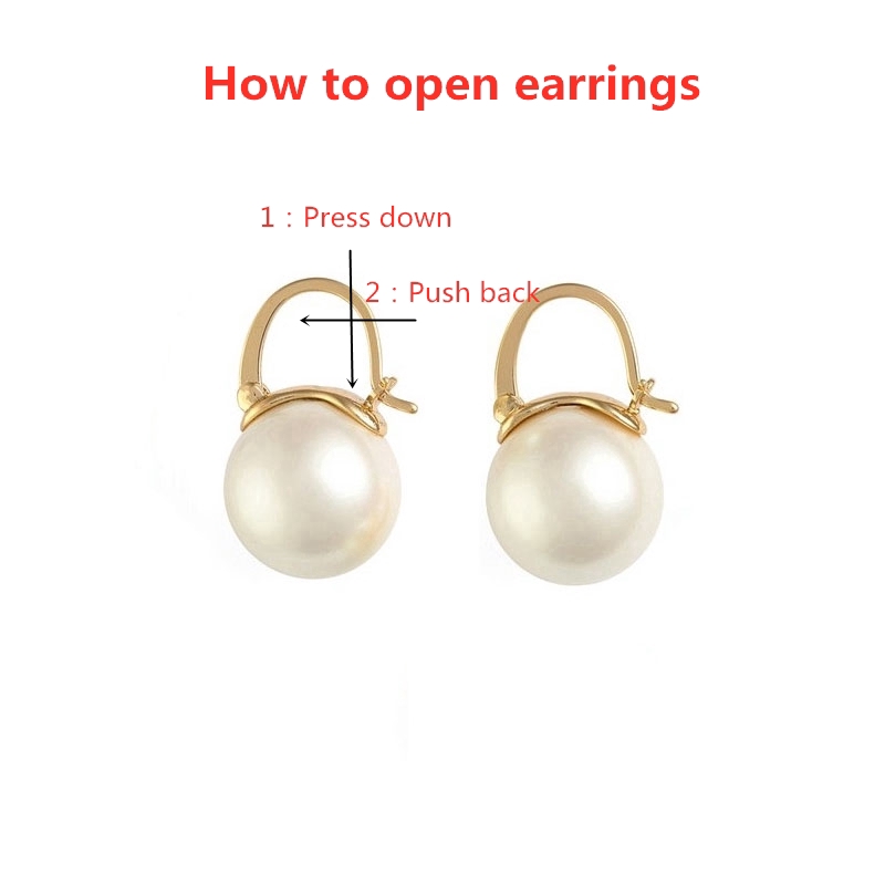ladies accesories earrings Aksesoris Fashion Wanita 925 Tremella Pin Anting Mutiara Besar Elegan Beri ibu hadiah-Pearl ear-rings