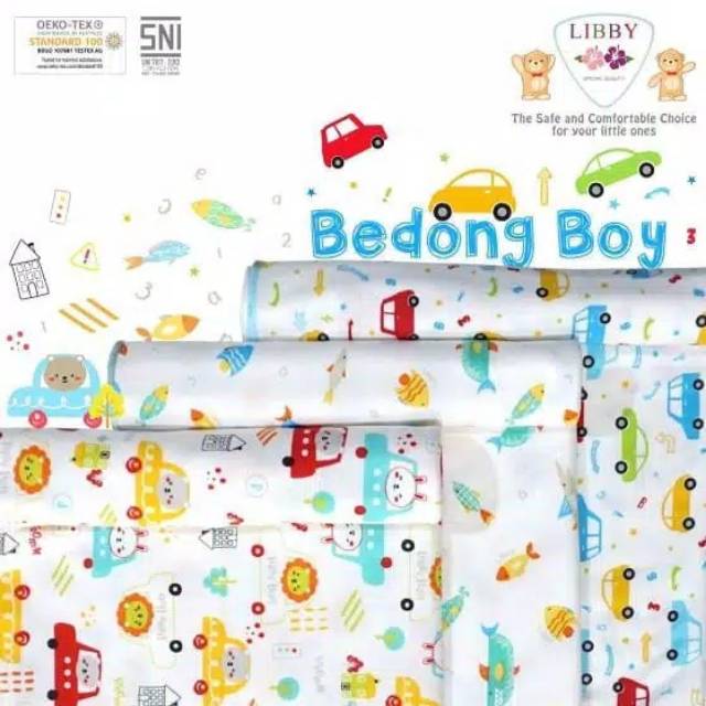 1 Pcs LIBBY Bedong SATUAN Bayi / Baby Motif (90 X 110Cm)