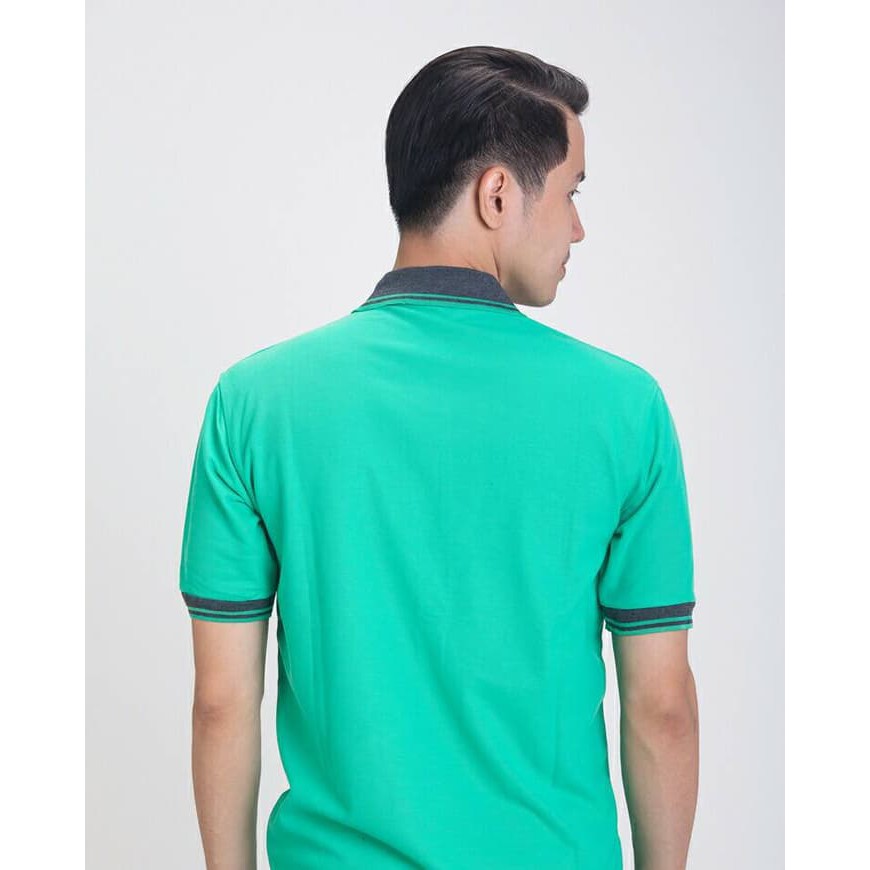 Baju Kaos Kerah Polo Shirt Pria Hijau Mint