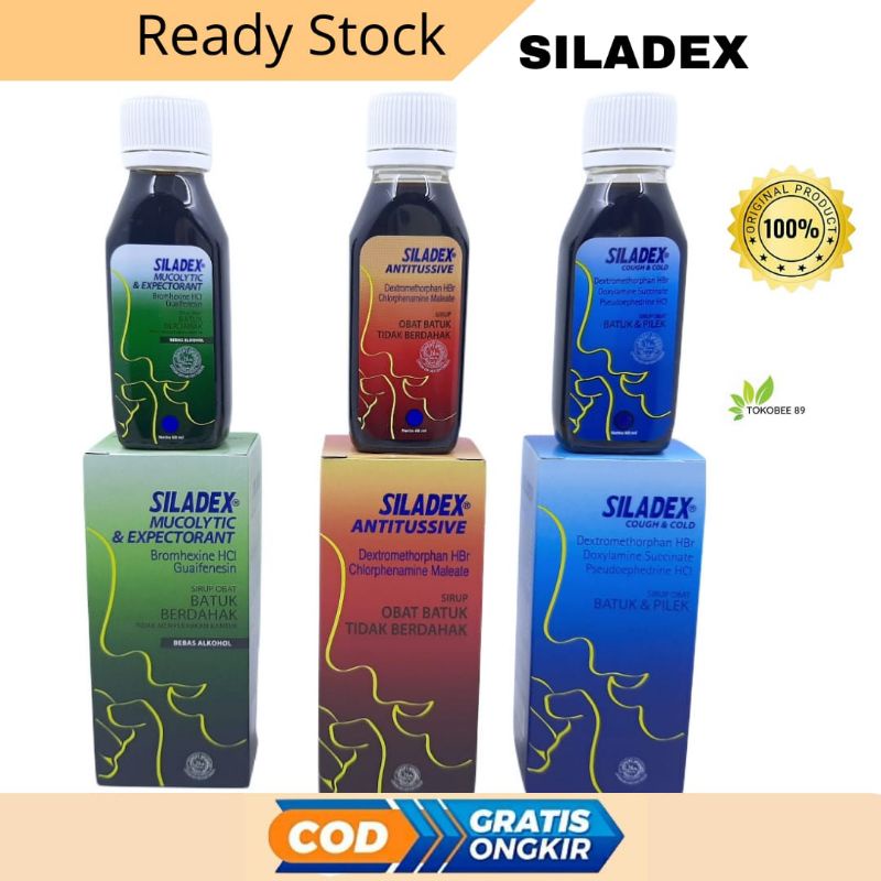 SILADEX Obat Batuk berdahak / obat Batuk dan pilek / obat Batuk kering