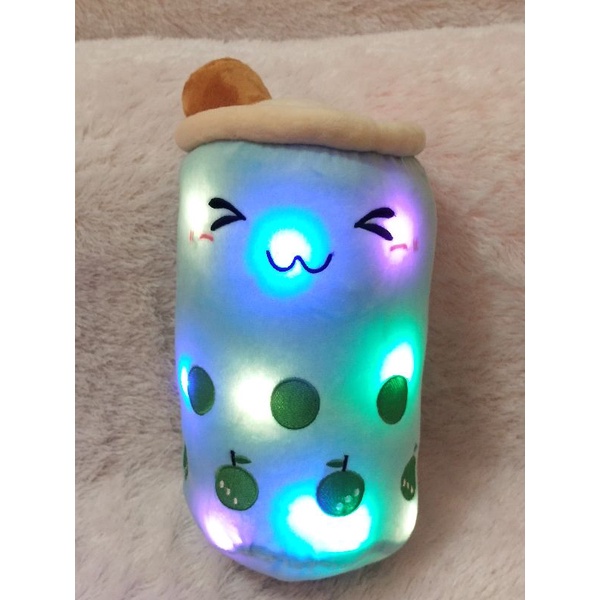 Boneka Boba Bubble tea kecil LED Murah ukuran 25cm berbahan halus dan lembut standar SNI