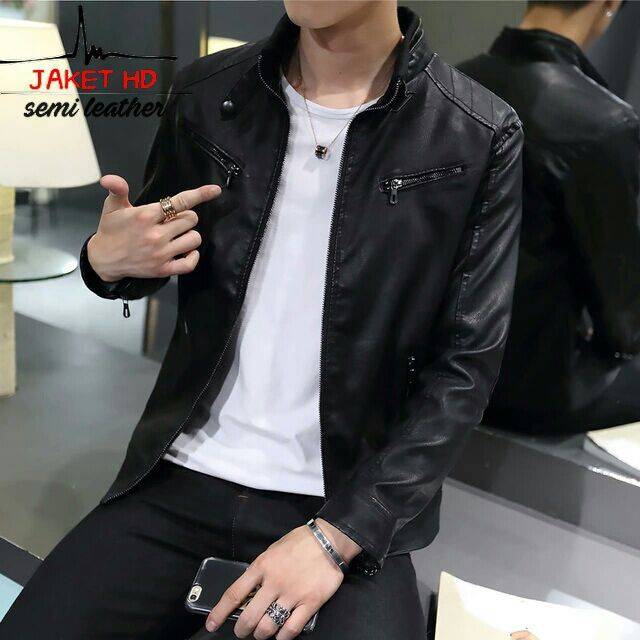 Jaket pria semi kulit