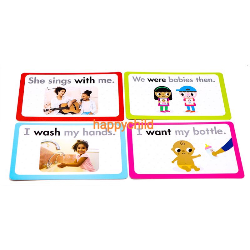 original 86 pcs Sight words flash cards buku anak buku impor happychild