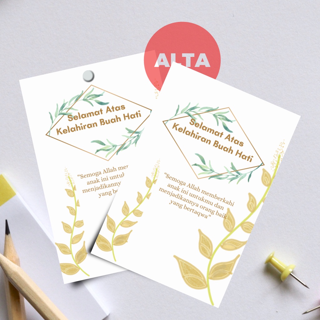 Kartu Ucapan | Kelahiran/ Aqiqah | Wedding /Walimah/ Lamaran | Souvenir KB006