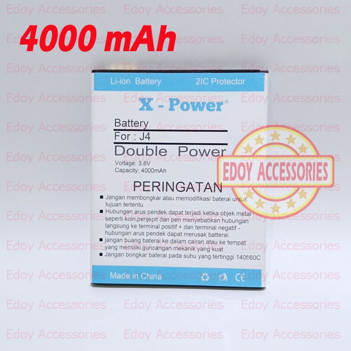 Batre Samsung Galaxy J4 Double Power J400F J400 Batu Battery Baterai