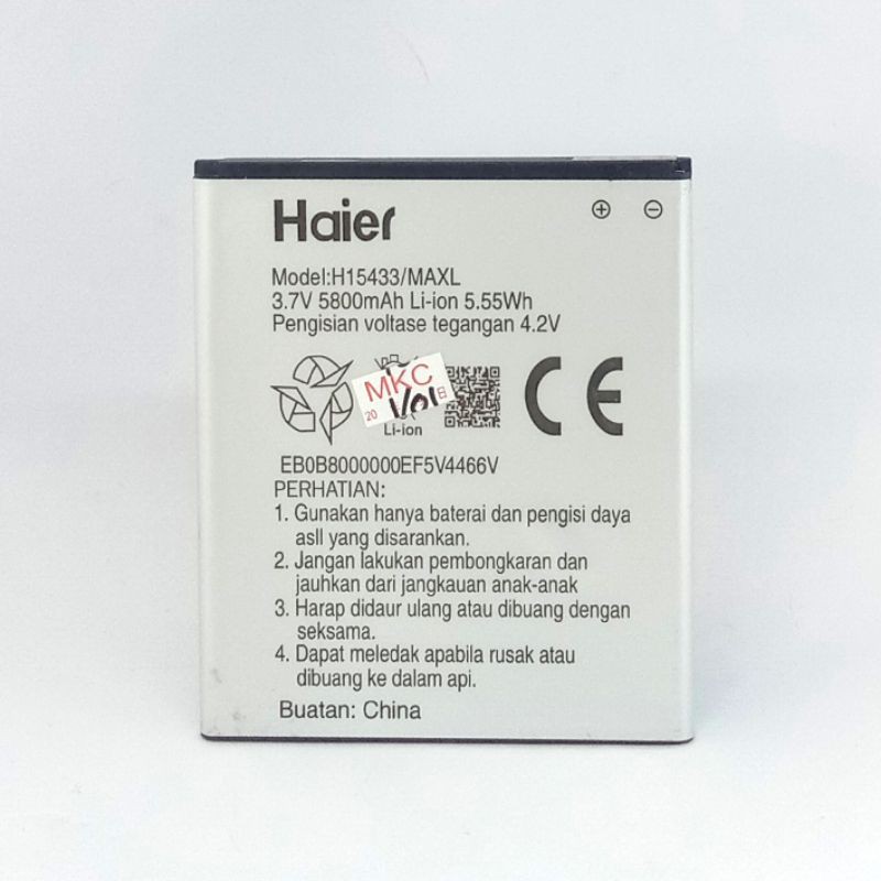 BATRE BATERAI HAIER H15433 ANDROMAX L BATTERY ORIGINAL NEW