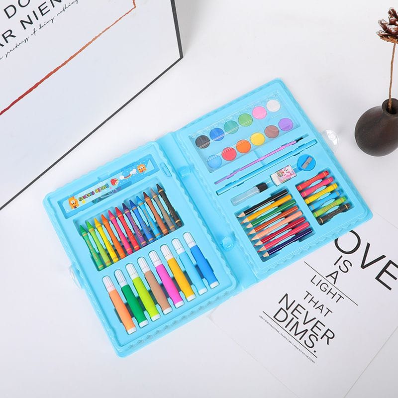 WE Crayon Set 68pcs / Krayon Mewarnai Anak 68pcs / Pensil Warna Set 68pcs