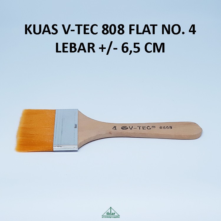 

Brush / Kuas V-Tec 808 / V-Tech / Vtec Gepeng / Datar / Flat No. 4