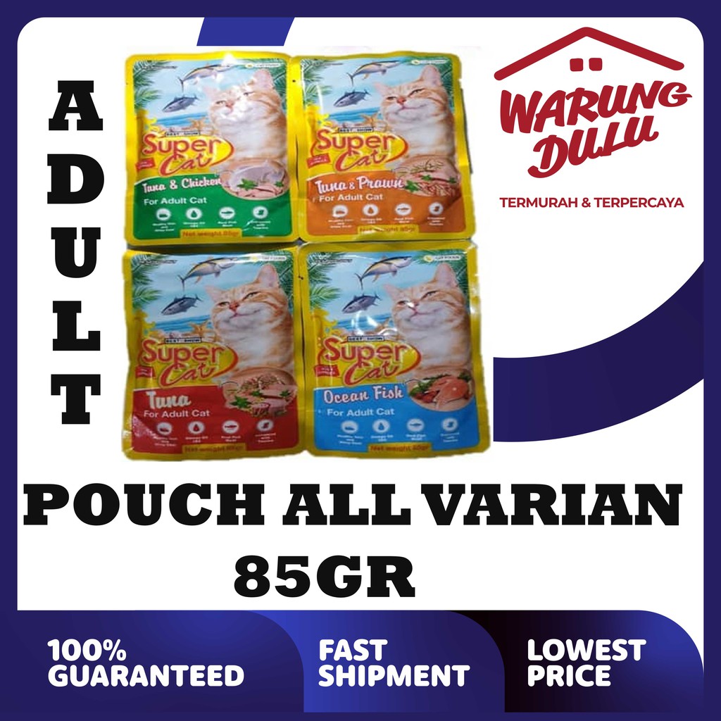 SUPER CAT POUCH ADULT 85GR ALL VARIAN