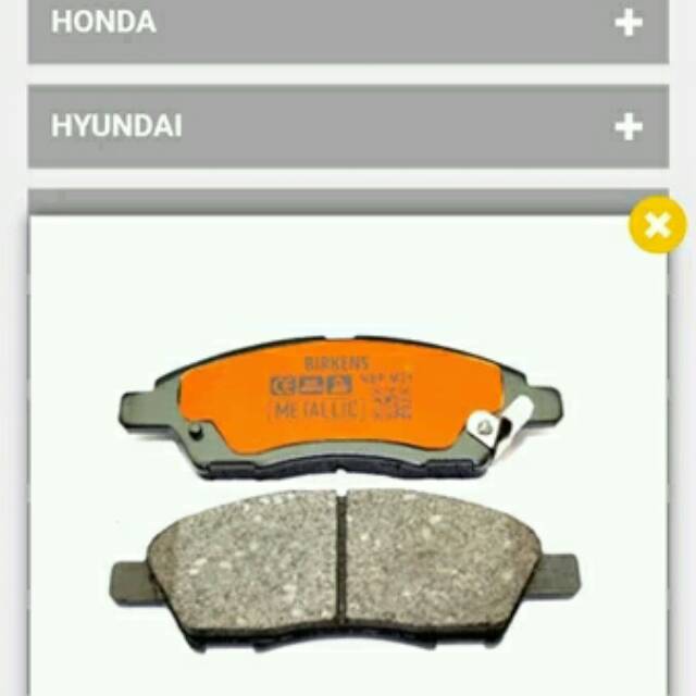 Kampas rem depan march x gear livina lama 2009 kebawah