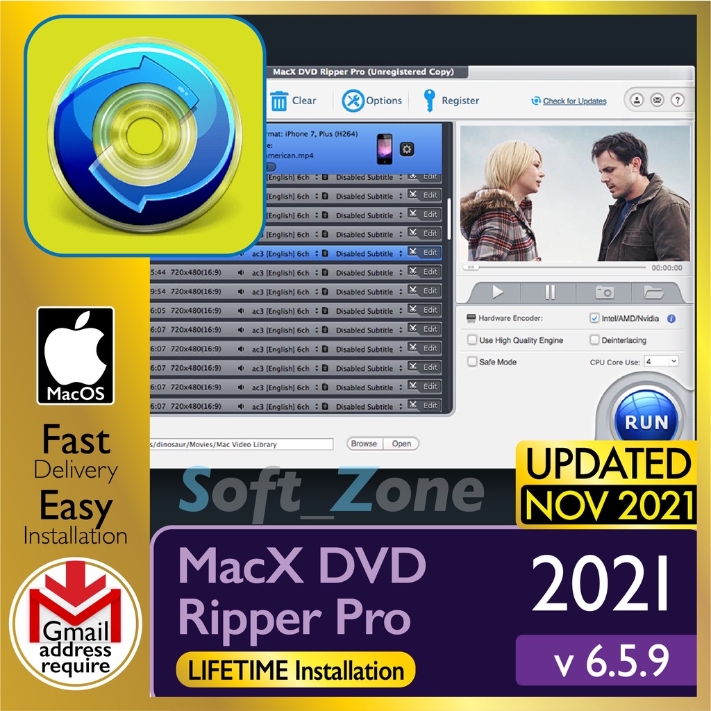 

McX DVD Rppr Pr 6.5.9 - Rp Bth Hmmd & Cmmrcl DVDs [mcOSX BgSr (Intl & M1)Spprt] - Dgtl Dwnld