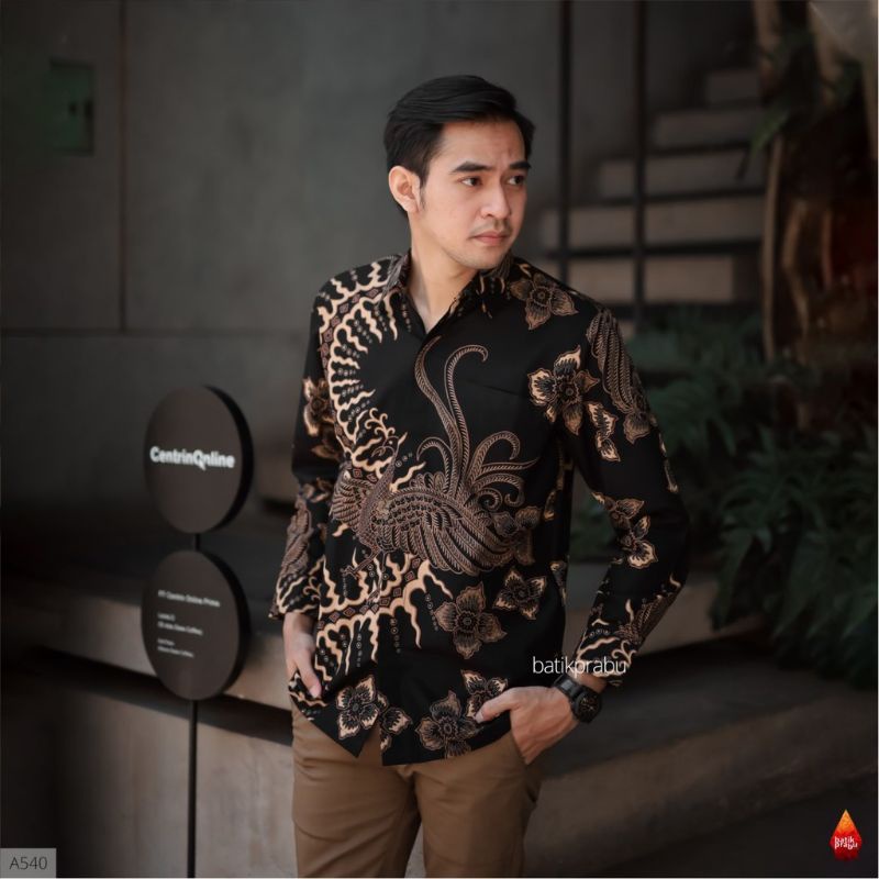 Baju Kemeja Batik Pria Lengan Panjang Pendek Modern Pesta Kantoran G21